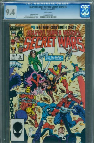 Marvel Super-Heroes Secret Wars #5 Cover B CGC 9.4