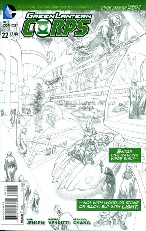 Green Lantern Corps Vol 3 #22 Cover B Incentive Rags Morales Sketch Variant Cover