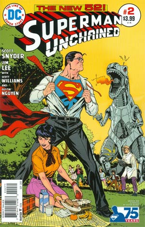 Superman Unchained #2 Cover H Incentive 75th Anniversary Bronze Age Variant Cover By Victor Ibanez