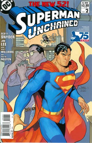 Superman Unchained #2 Cover I Incentive 75th Anniversary Modern Age Variant Cover By Terry Dodson