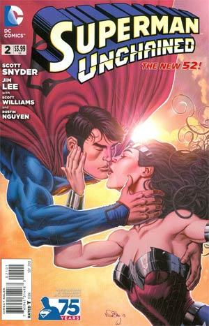 Superman Unchained #2 Cover B Variant 75th Anniversary DC New 52 Cover