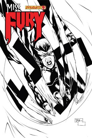 Miss Fury Vol 2 #4 Cover F Incentive Billy Tan Black & White Cover