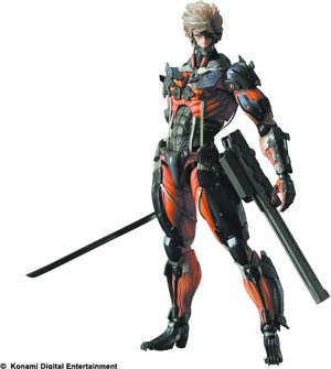 Metal Gear Rising Revengeance Play Arts Kai Raiden Action Figure Previews Exclusive Red Version