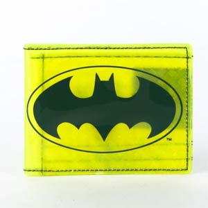 DC Comics Bi-Fold Fat Free Wallet - Batman Symbol Yellow