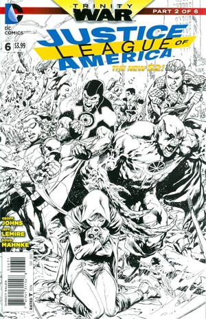 Justice League Of America Vol 3 #6 Cover E Incentive Ivan Reis Sketch Cover (Trinity War Part 2)