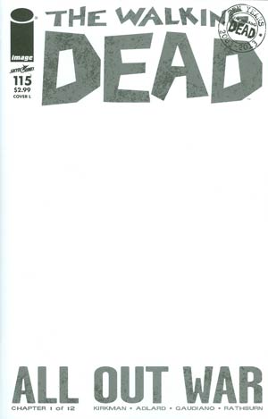 Walking Dead #115 Cover L Variant Blank Cover