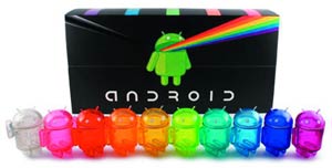 Android Rainbow Set Mini Figure 10-Piece Set