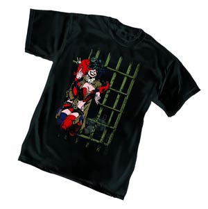 Harley Quinn Lock-Up By Jason Pearson T-Shirt Large