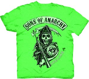 Sons Of Anarchy Distressed Irish Green T-Shirt Large