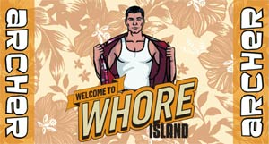 Archer Beach Towel - Whore Island