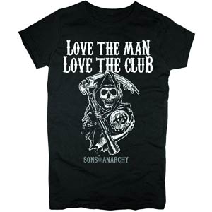 Sons Of Anarchy Love The Man Love The Club Previews Exclusive Juniors T-Shirt Large