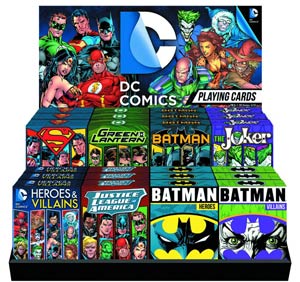 DC Comics Playing Cards 24-Piece Assortment Case