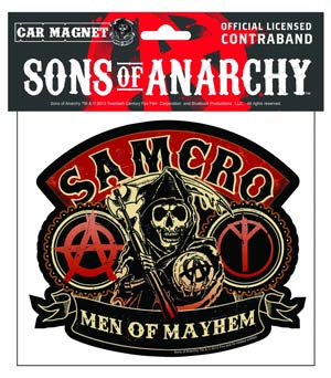 Sons Of Anarchy Car Magnet - Men Of Mayhem