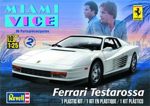 Miami Vice Ferrari Testarossa 1/24 Scale Model Kit