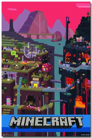 Minecraft Cube Poster