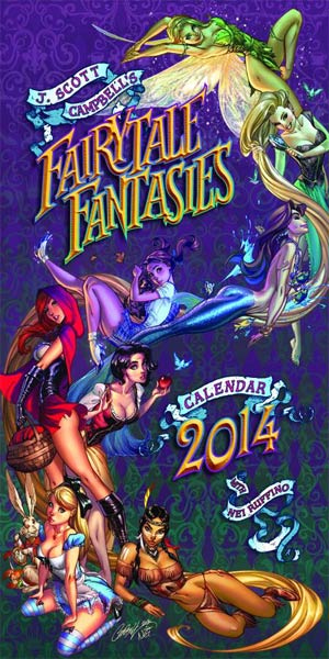 J Scott Campbell Fairy Tale Fantasies 2014 Calendar Regular Edition