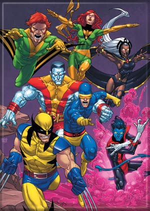 Marvel Comics 2.5x3.5-inch Magnet - X-Men Group On Purple (21128MV)