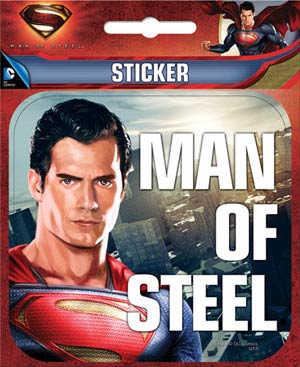 Superman Man Of Steel 4.5x5.5-inch Sticker - Man Of Steel (45225S)