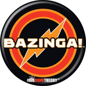 Big Bang Theory 1.25-inch Button - Bazinga (82306)