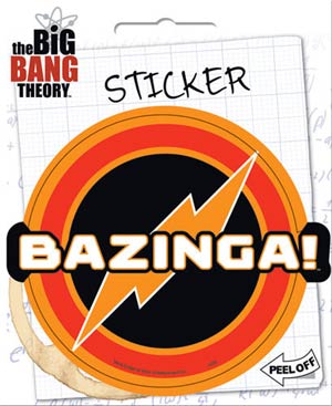 Big Bang Theory 4.5x5.5-inch Sticker - Bazinga (45217S)