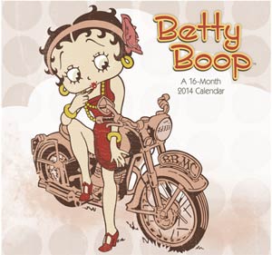 Betty Boop Motorcycle 2014 12x11-inch Wall Calendar