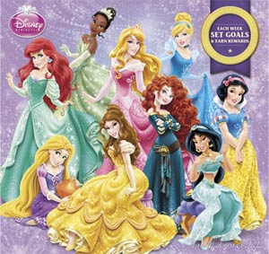 Disney Princess Purple 2014 12x11-inch Wall Calendar