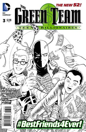 Green Team Teen Trillionaires #3 Cover B Incentive Amanda Conner Sketch Cover