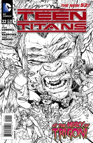 Teen Titans Vol 4 #22 Cover B Incentive Howard Porter Sketch Cover