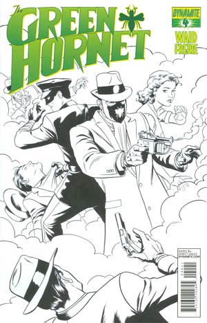 Mark Waids Green Hornet #4 Cover C Incentive Paolo Rivera Black & White Cover