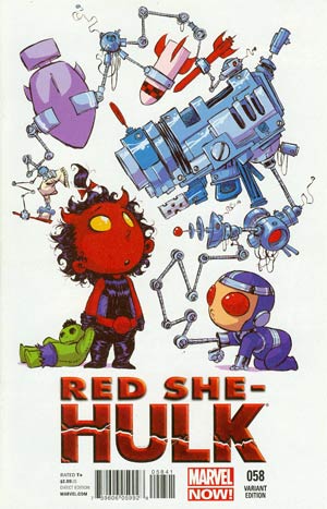 Red She-Hulk #58 Cover C Variant Skottie Young Baby Cover