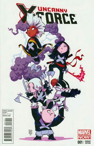 Uncanny X-Force Vol 2 #1 Cover B Variant Skottie Young Baby Cover