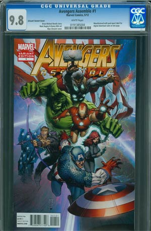 Avengers Assemble #1 Cover J Marc Sylvestri Variant Cover CGC 9.8