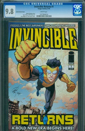 Invincible Returns #1 Cover F Erik Larsen Variant Cover CGC 9.8