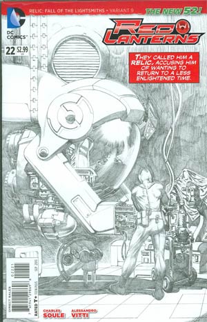 Red Lanterns #22 Cover B Incentive Rags Morales Sketch Variant Cover