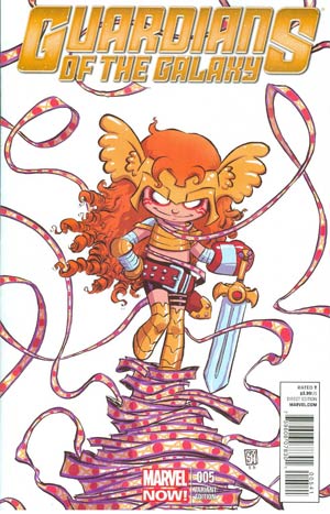 Guardians Of The Galaxy Vol 3 #5 Cover B Variant Skottie Young Baby Cover (Age Of Ultron Tie-In)