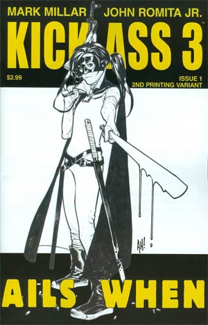 Kick-Ass 3 #1 Cover G 2nd Ptg Variant Adam Hughes Cover