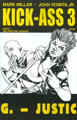 Kick-Ass 3 #1 Cover I 2nd Ptg Variant Cully Hamner Cover