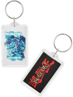 Yu-Gi-Oh Lucite Keychain - Blue Eyes White Dragon