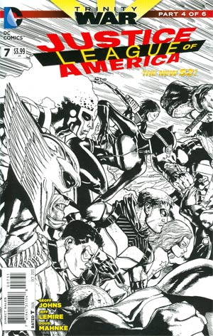 Justice League Of America Vol 3 #7 Cover F Incentive Doug Mahnke Sketch Cover (Trinity War Part 4)