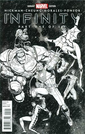 Infinity #1 Cover I Incentive Arthur Adams Hero Sketch Variant Cover