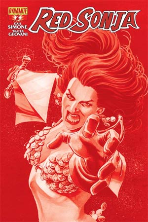 Red Sonja Vol 5 #2 Cover E Incentive Nicola Scott Blood Red Cover