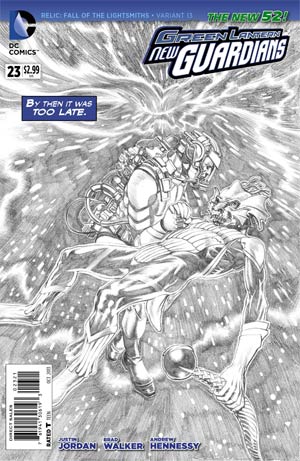 Green Lantern New Guardians #23 Cover B Incentive Rags Morales Sketch Variant Cover