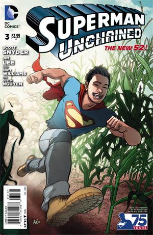 Superman Unchained #3 Cover B Variant 75th Anniversary DC New 52 Cover