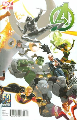 Avengers Vol 5 #18 Cover B Variant Avengers 50th Anniversary Cover (Infinity Tie-In)