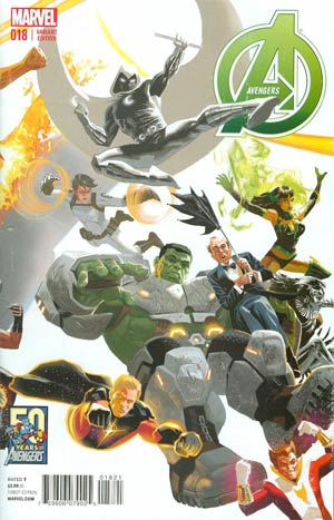 Avengers Vol 5 #18 Cover B Variant Avengers 50th Anniversary Cover (Infinity Tie-In)