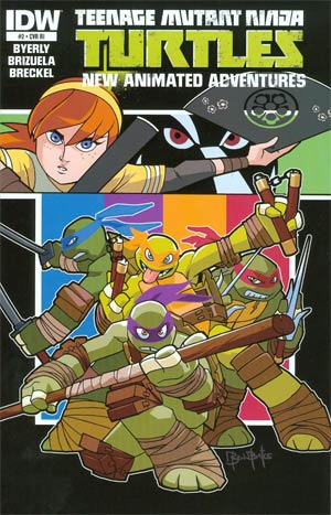 Teenage Mutant Ninja Turtles New Animated Adventures #2 Cover B Incentive Ben Bates Variant Cover