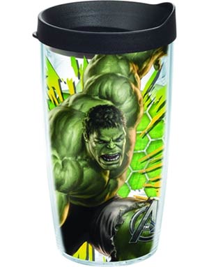 Tervis Marvel Hulk Wrap With Lid 16-Ounce Tumbler