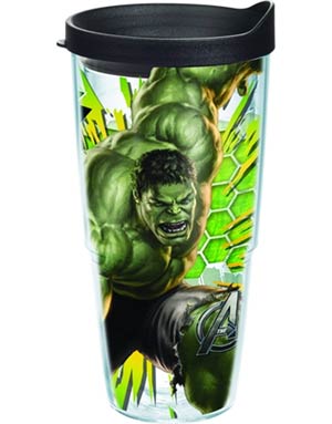 Tervis Marvel Hulk Wrap With Lid 24-Ounce Tumbler