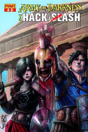 Army Of Darkness vs Hack Slash #5 Cover A Regular Stefano Caselli Cover
