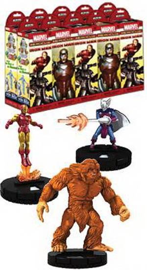 Marvel HeroClix The Invincible Iron Man Regular Booster Brick (Contains 10 Booster Packs)